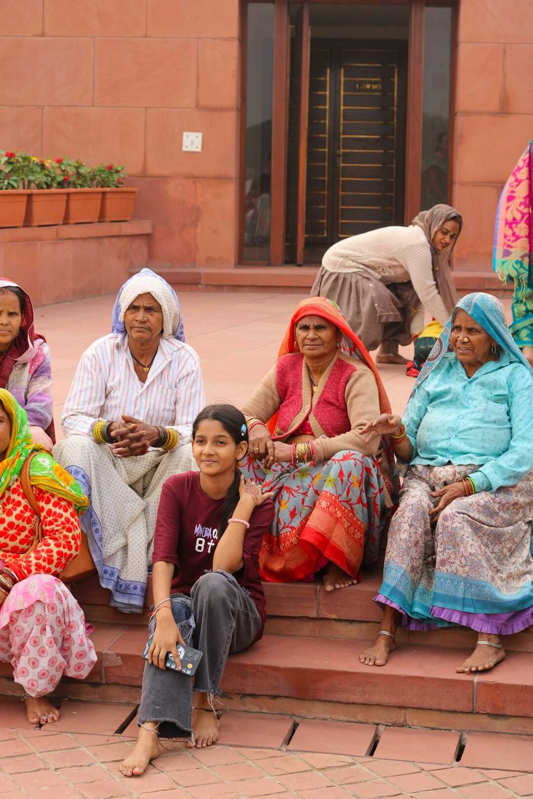 group of seniors on budget tour